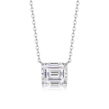 Collier Stellar Vow en moissanite 2 carats · Emblème géométrique | Argent sterling 925