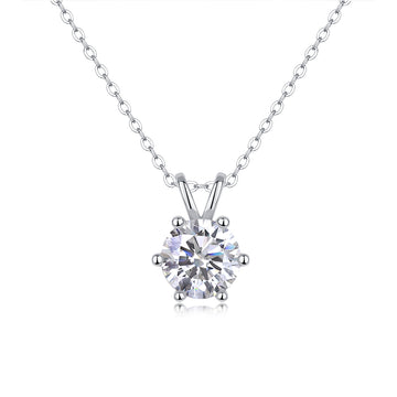 Collier Galactic Radiance en moissanite 2 carats · Éclat éternel | Argent sterling 925