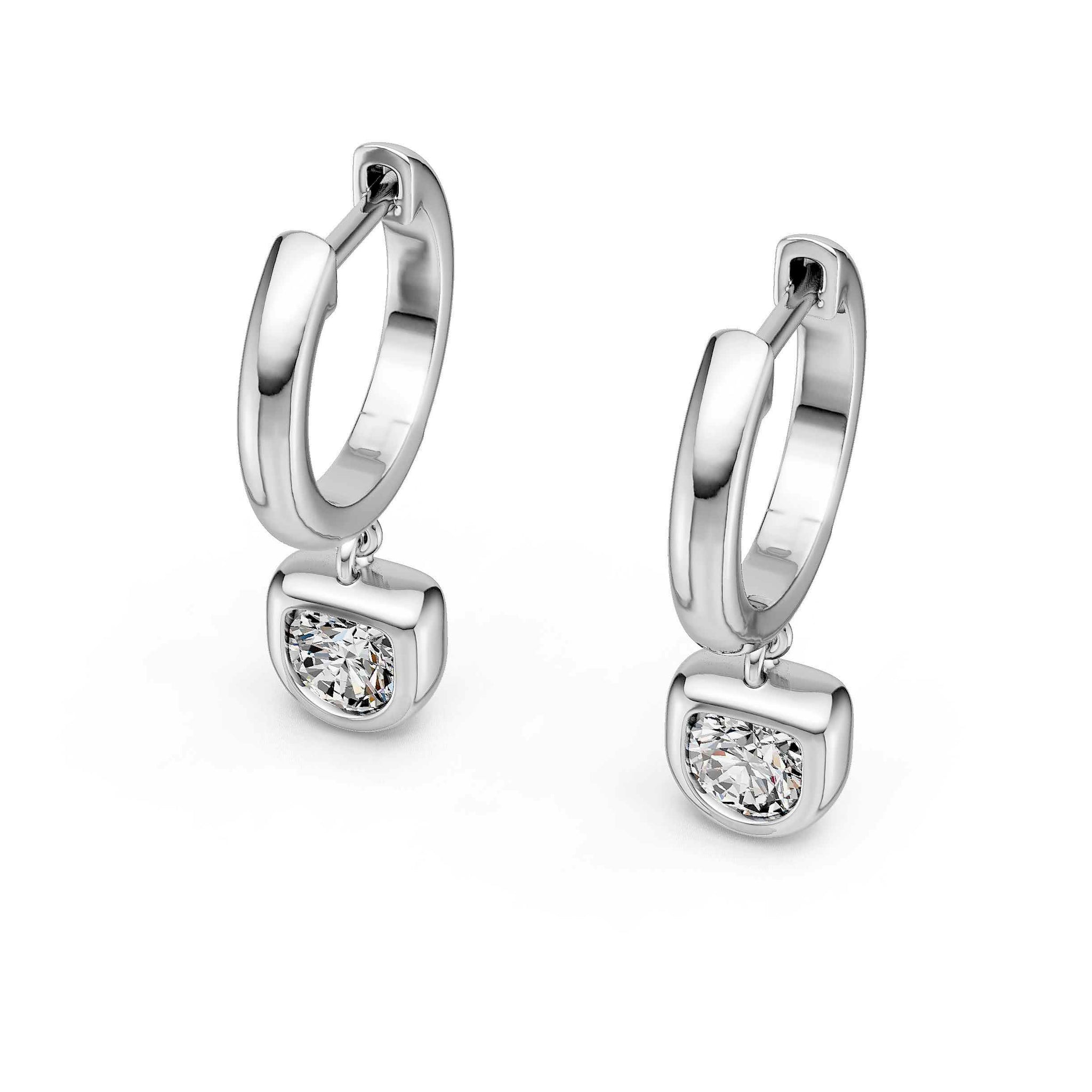 Créoles rondes en moissanite · Élégance sans faille ｜ Argent sterling 925