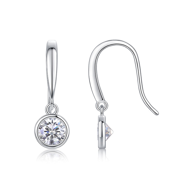 Clous d'oreilles en moissanite Icy Glow · Stardust Shine｜Argent sterling 925