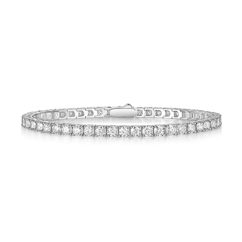 Bracelet tennis en moissanite · Éclat sans faille ｜ Argent sterling 925