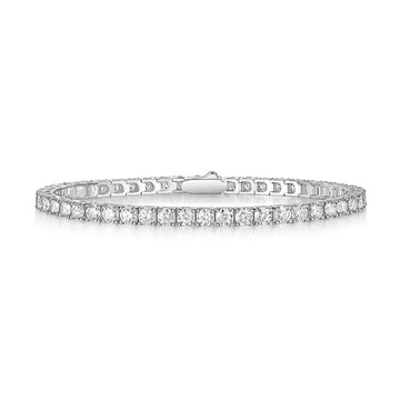 Bracelet tennis en moissanite · Éclat sans faille ｜ Argent sterling 925