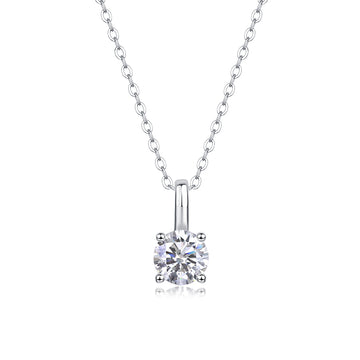 Pendentif Lumière éternelle en moissanite · Brillance minimaliste ｜ Argent sterling 925
