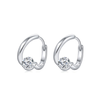 Boucles d'oreilles Twin Star en moissanite · Design Duo lunaire ｜Argent sterling 925