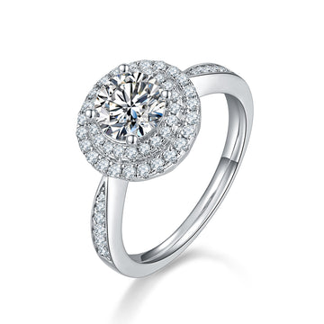 Couronne halo en moissanite · Gardien éternel | Argent sterling 925