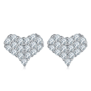 Moissanite Twin Hearts · Symbole d'amour et de soi ｜ Argent sterling 925