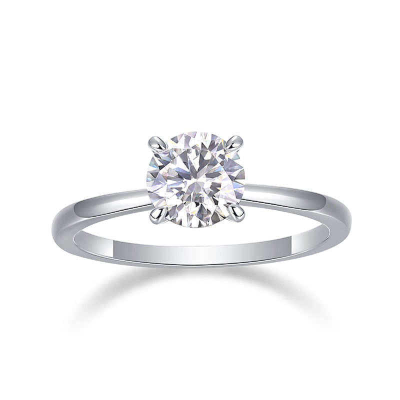 Moissanite Northern Light 2 carats · Solo Eternal｜Argent sterling 925