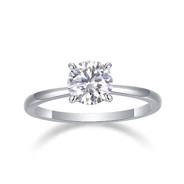 Moissanite Northern Light 2 carats · Solo Eternal｜Argent sterling 925
