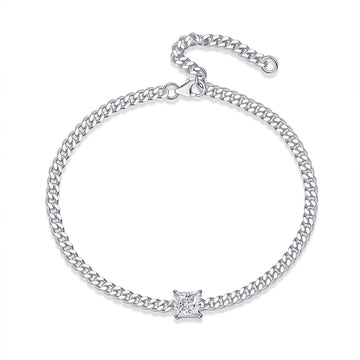Collier chaîne couronne en moissanite · Force radieuse ｜ Argent sterling 925