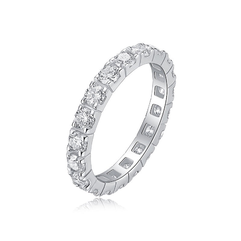 Bague Galaxy en moissanite · Orbite éternelle | Argent sterling 925