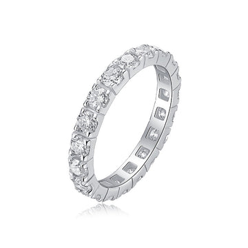 Bague Galaxy en moissanite · Orbite éternelle | Argent sterling 925