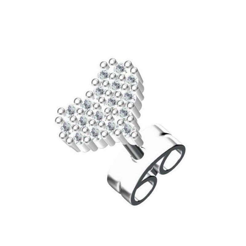 Moissanite Twin Hearts · Symbole d'amour et de soi ｜ Argent sterling 925