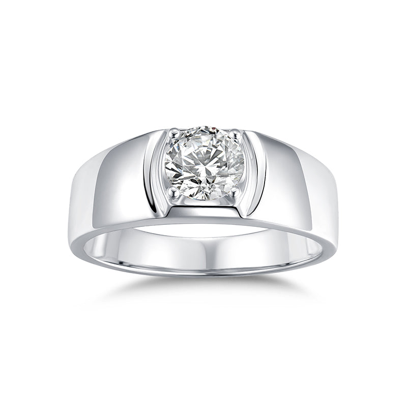 Couronne stellaire en moissanite · Boucle éternelle ｜ Argent sterling 925