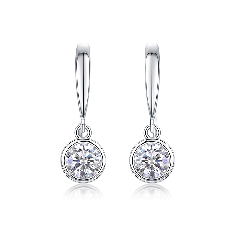 Clous d'oreilles en moissanite Icy Glow · Stardust Shine｜Argent sterling 925