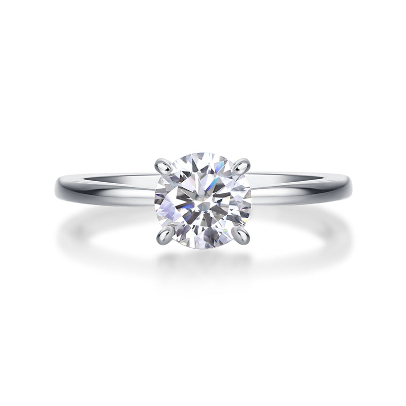 Moissanite Northern Light 2 carats · Solo Eternal｜Argent sterling 925