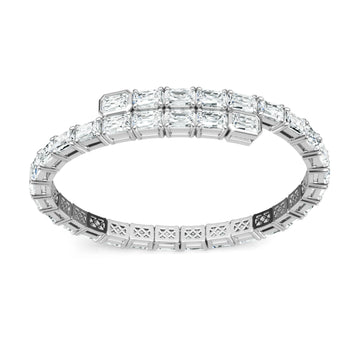 Bracelet en moissanite à bande complète · Éclat infini | Argent sterling 925